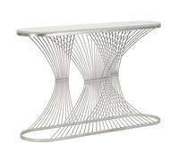 Mauro Ferretti - Console en métal Stripe 120 x 35 x 79 cm Argent G