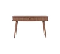 Console en noyer marron, 1 tiroir, avec rangement, style scandinave, droit - Zuiver, Barbier - 120x35x74 cm