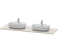 Console en pierre de quartz Duravit Luv, largeur 1783mm, adaptée au meuble sous-lavabo LU9562, LU9567, LU9467B2525, Couleur: Structure de sable