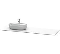Console en pierre de quartz Duravit Luv, largeur 1783mm, adaptée au meuble sous-lavabo LU9563, LU9568, LU9468L1717, Couleur: Structure blanche