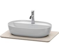 Console en pierre de quartz Duravit Luv LU9465, largeur 688mm, adaptée au meuble sous-lavabo LU9560, LU9565, LU946502525, Couleur: Structure de sable