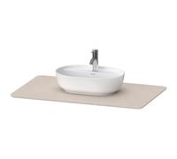 Console en pierre de quartz Duravit Luv LU9469, largeur 988mm, adaptée au meuble sous-lavabo LU9564, LU9569, LU946902525, Couleur: Structure de sable