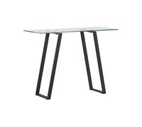 Console en verre et acier Horten