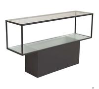 Console Design en Verre "Maglehem" 130cm Noir