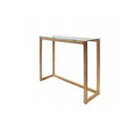 Console en verre et bois Home Déco Factory - Naturel NC