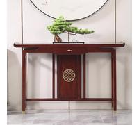 Console Entrée avec Tiroir Bois Multifonctionnelle Massif Table d'entrée avec Décoration de Nuages Console Meuble Table de Canapé pour Entrée, Salon, Couloir(120x35x86cm)