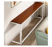 Console étroite derrière le canapé, table de canapé étroite contre le mur, petite table d'appoint avec étagère de rangement, meuble d'entrée peu encombrant