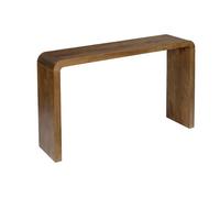 Console exotique bois d'acacia 120 cm noyer - Dana