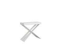 Console extensible 90x40/196 cm Diago Small Frêne Blanc cadre Blanc -