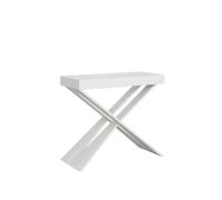 Console extensible 90x40/196 cm Diago Small structure blanche