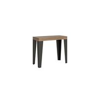 Console extensible - FLAME PREMIUM - chêne naturel - Blanc