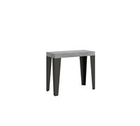 Console extensible 90x40/196 cm Flame Small Ciment cadre Anthracite -