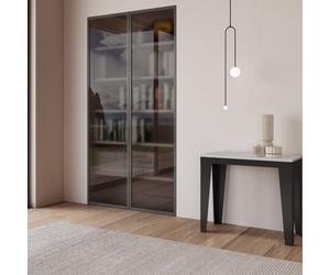 Console extensible 90x40/196 cm Flame Small Evolution Structure anthracite