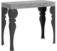 Console extensible 90x40/196 cm Paxon Small Premium Ciment Structure Anthracite