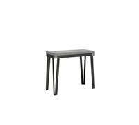 Console extensible 90x40/196 cm Rio Small Ciment cadre Anthracite -