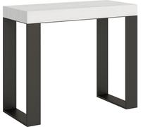 Console extensible 90x40/196 cm Tecno Small Frêne Blanc structure Anthracite