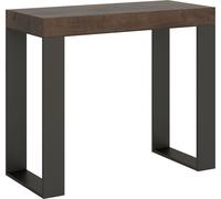 Console extensible 90x40/196 cm Tecno Small Premium Noyer Structure Anthracite