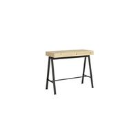 Console extensible 90x40/300 cm Banco Chêne Nature cadre Anthracite - ITAMOBY