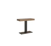 Console extensible 90x40/300 cm Capital Chêne Nature cadre Anthracite -