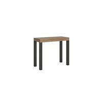 Console extensible 90x40/300 cm Everyday Chêne Nature cadre Anthracite -
