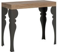 Console extensible 90x40/300 cm Paxon Premium Chêne Nature Structure Anthracite