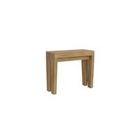 Console extensible bois clair 14 personnes 40 à 300 cm Sambo 2 pieds