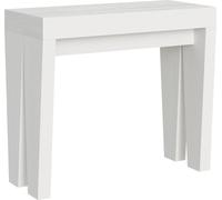 Console extensible 90x40/300 cm Spimbo Frêne Blanc