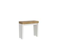 Console extensible 90x40/300 cm Spimbo Mix dessus Chêne Nature - structure Frêne Blanc -
