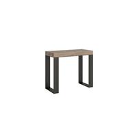 Console extensible - Tecno Oak - design moderne - bois métal - 90x40-300cm