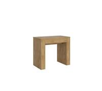 Console extensible 90x49/307 cm Extra Chêne Nature rallonges internes -