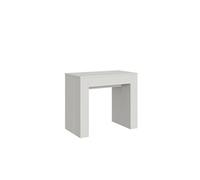 Console extensible 90x49/307 cm Extra Frêne Blanc rallonges internes -