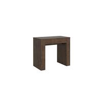 Console extensible 90x49/307 cm Extra Noyer rallonges internes -