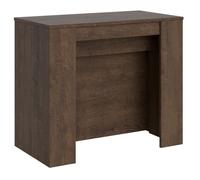 Console extensible bois foncé 14 personnes 48 à 296 cm Voary