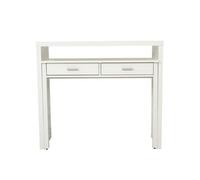 Console Extensible Bureau "Nine" 100cm Blanc Blanc G