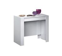 Console extensible coloris Blanc - Dim : 90 x 78 x 50 - 235 cm --