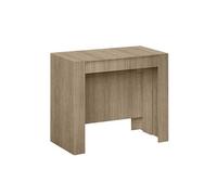 PEGANE Console Extensible Coloris chêne Canadien - Dim : 90 x 78 x 50-235 cm
