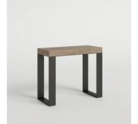 Console extensible - Tecno Oak - design moderne - bois métal - 90x40-300cm