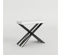 Console extensible design moderne table à manger blanche 90x40-300cm Diago