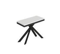 Console extensible Saki Small Evolution 90x40/196 cm avec pieds et structure anthracite
