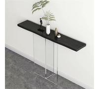 Console Extra Longue avec Pieds en Acrylique, Table d'appoint étroite pour entrée, Bureau en Bois derrière Le canapé, Table d'appoint Moderne en lévitation(B,120 * 30 * 73cm)
