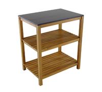 Proloisirs Console Fidji – Étagère de rangement en acacia pour cuisine extérieure