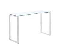 Console FREYA - Verre trempé & métal chromé