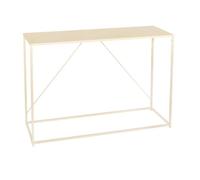 Atmosphera – Console Gota en métal 120 cm – Finition mate poudrée – Beige