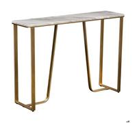 Atmosphera - Console Graphite rectangulaire 32x120cm doré
