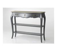 Console grise 1 tiroir 2 niveaux Murano 110x30 Chêne - - Gris - Bois