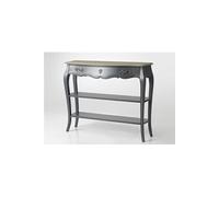Console grise 1 tiroir 2 niveaux Murano 110x30 Chêne - - Gris - Bois