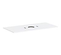 Console Hansgrohe Xilesa E 54277700, découpe centrale, sans trou pour robinetterie, 1180 x 550 mm, blanc mat