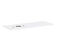 Console Hansgrohe Xilesa E 54278700 1375x550mm, sans trou de robinetterie, découpe à gauche, blanc mat