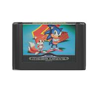 Sega – Figurine Diorama Console Heroes Mega Drive Sonic 2 (Sonic et Tails) – Cartouche pliable 7 cm