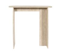 Console - Home Deco Factory - Pietra - Effet Pierre Travertin - Blanc Et Beige - 80 X 90 X 30 Cm